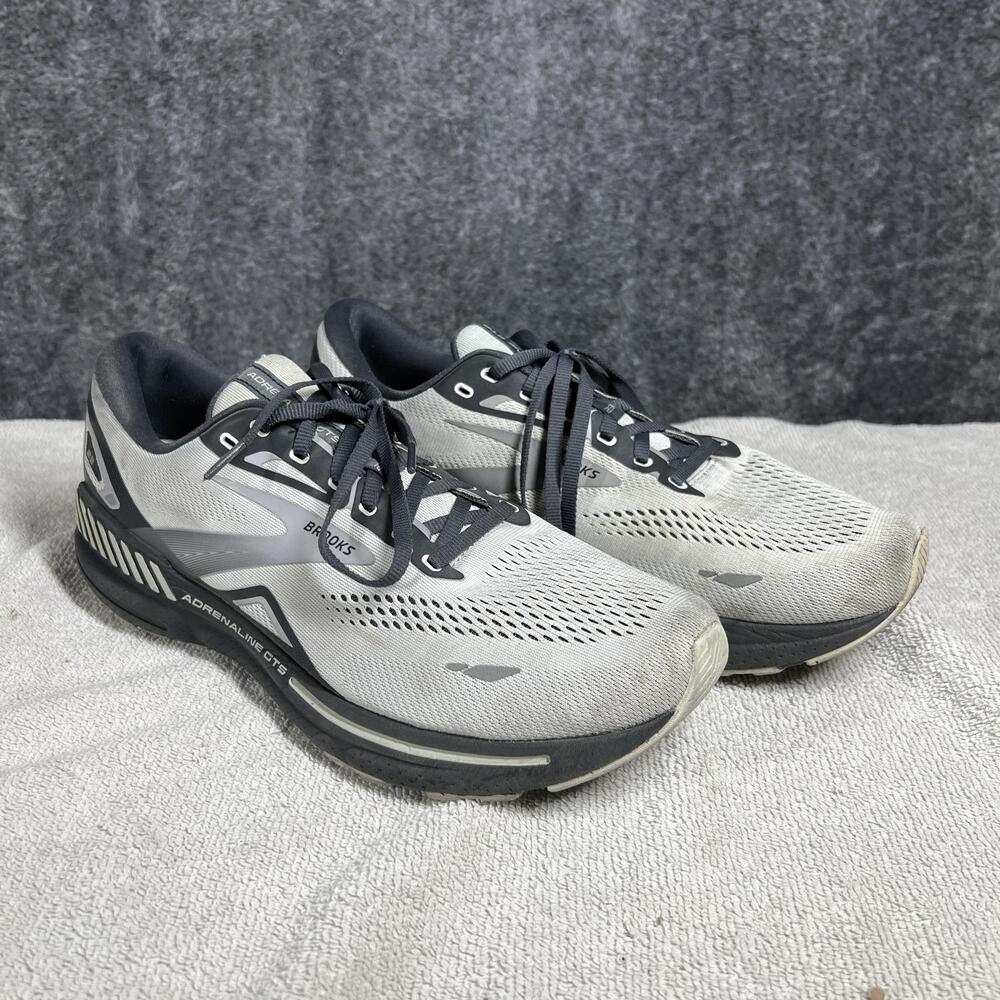 Brooks Adrenaline GTS 23 Shoes Mens Size 12 Gray Running Sneaker Cushioned